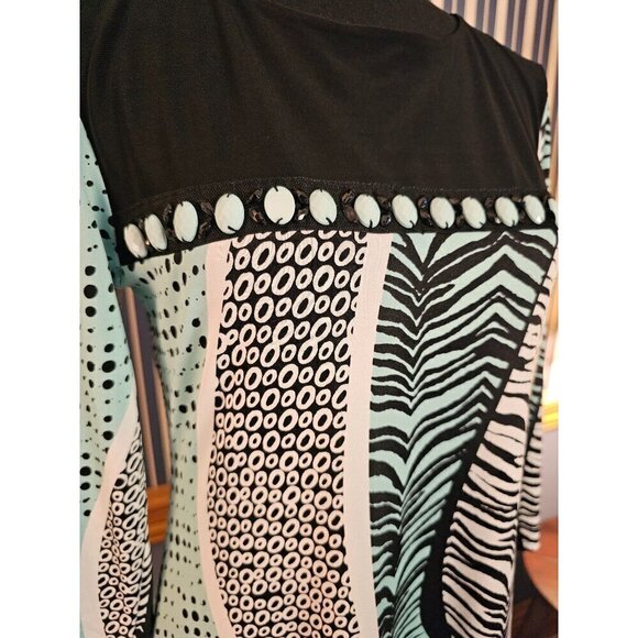 PerSeption Concept Fun Animal Print and Abstract Lightweight & Flowy Dress, S - Picture 2 of 5